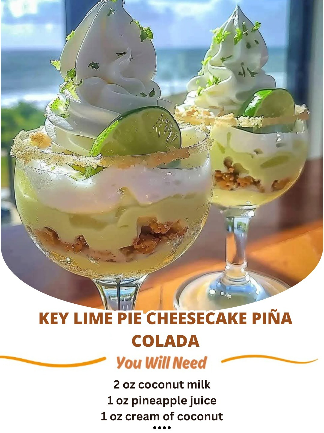 Key Lime Pie Cheesecake Piña Colada: A Tropical, Creamy, & Tangy Delight!