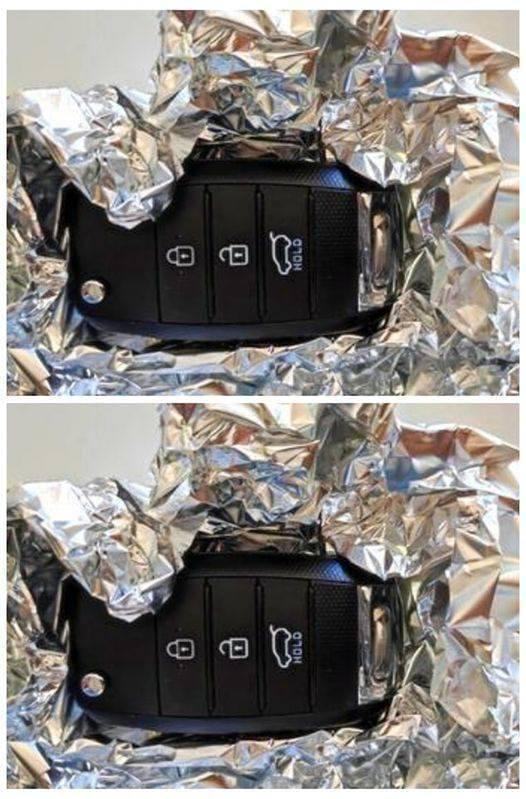 Why put car keys in aluminum foil?