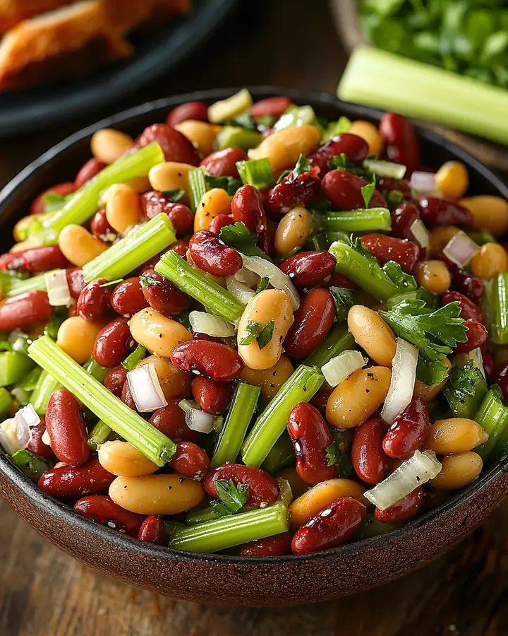 Homemade Three Bean Salad Recipe