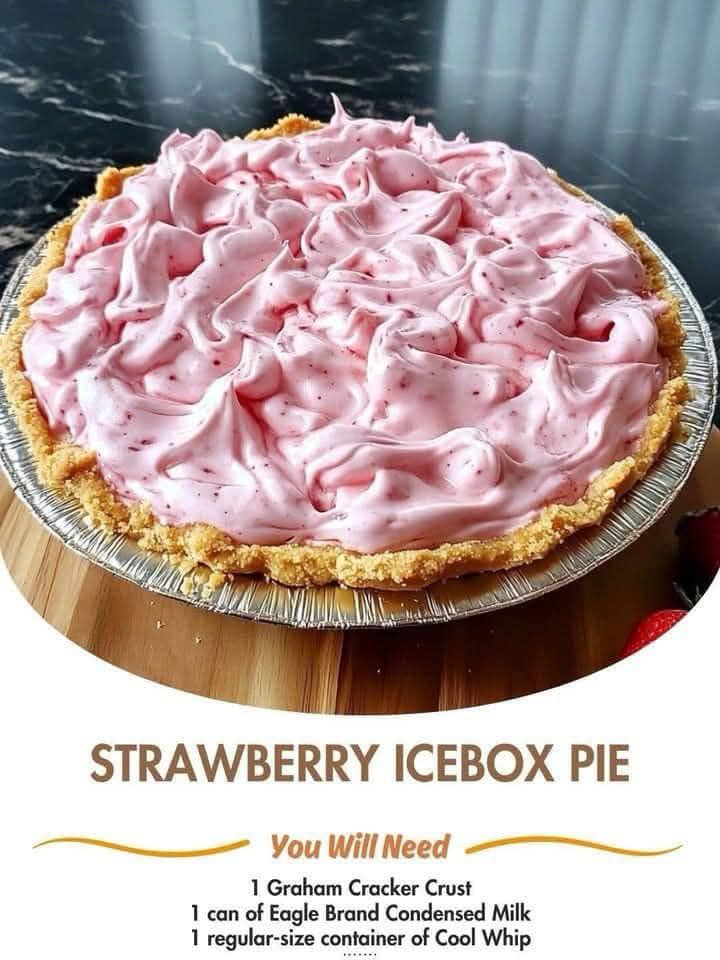 Strawberry Icebox Pie