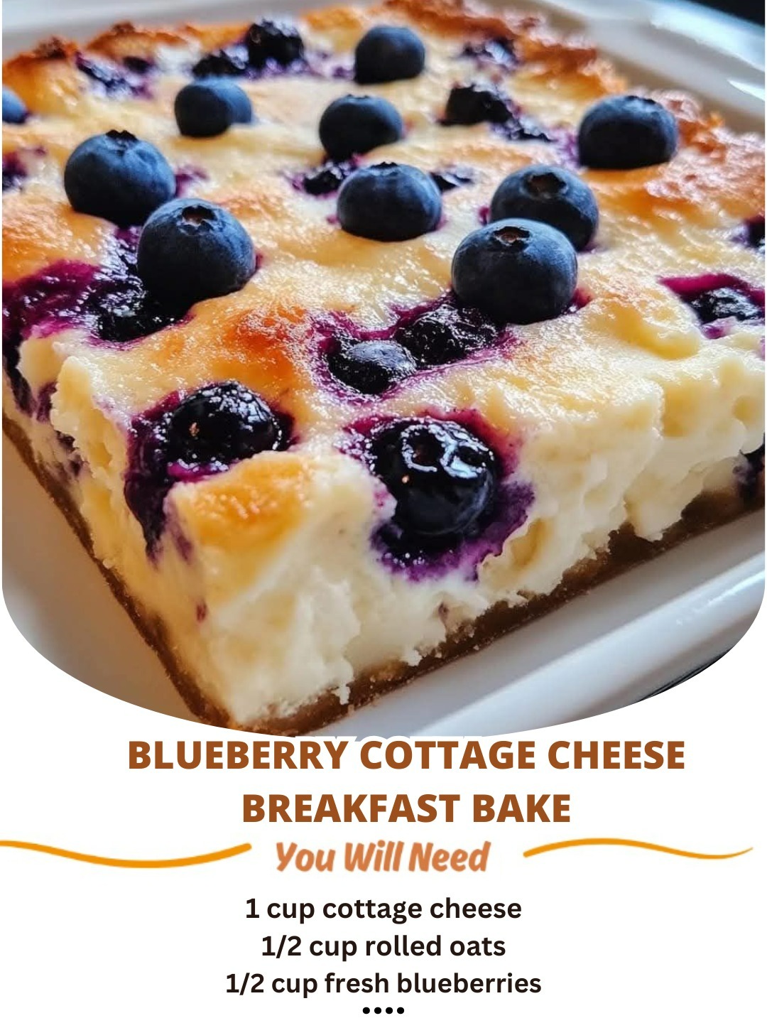 Blueberry Cottage Cheese Breakfast Bake: A Protein-Packed, Naturally Sweet Morning Treat!