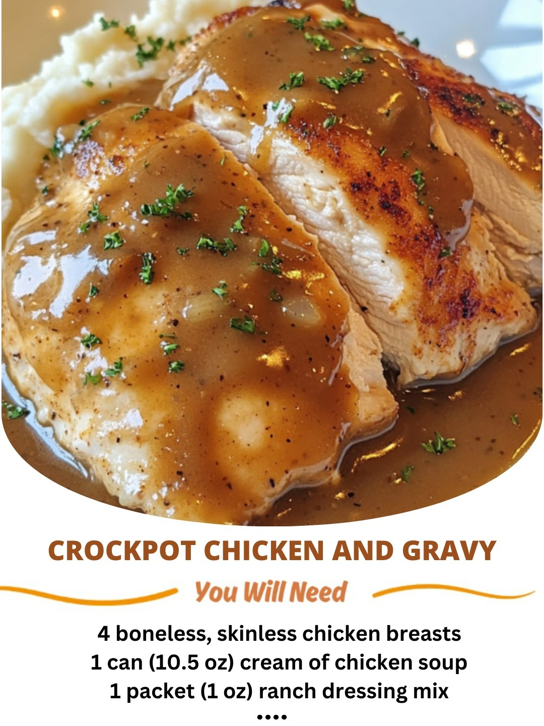 Crockpot Chicken and Gravy: Tender, Juicy & Full of Flavor!