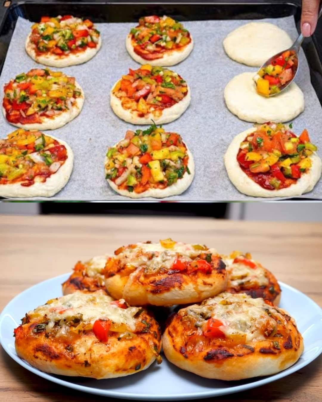 Veggie-Filled Mini Pizzas