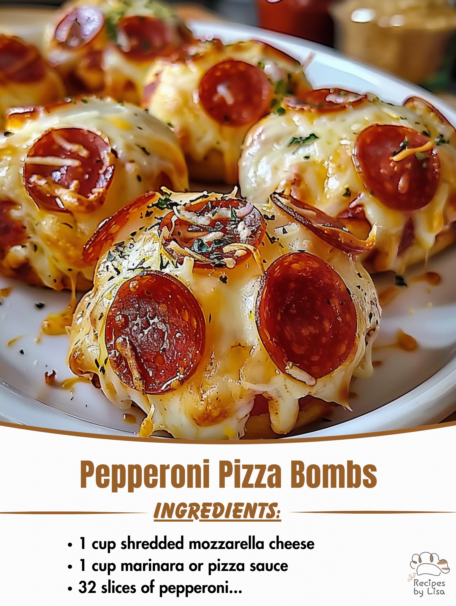 Pepperoni Pizza Bombs Recipe