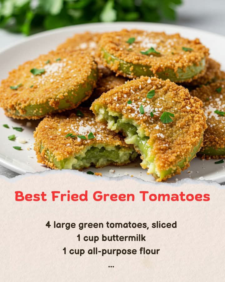 Crispy, Crunchy, and Perfectly Fried Green Tomatoes