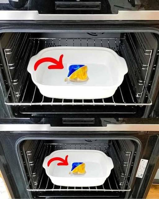 The trick to cleaning the oven “effortlessly”. Even the burned fat disappears