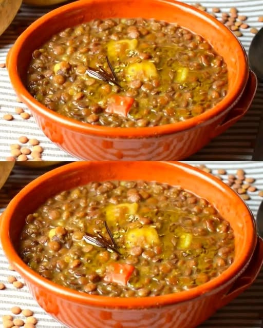 Lentil and potato soup