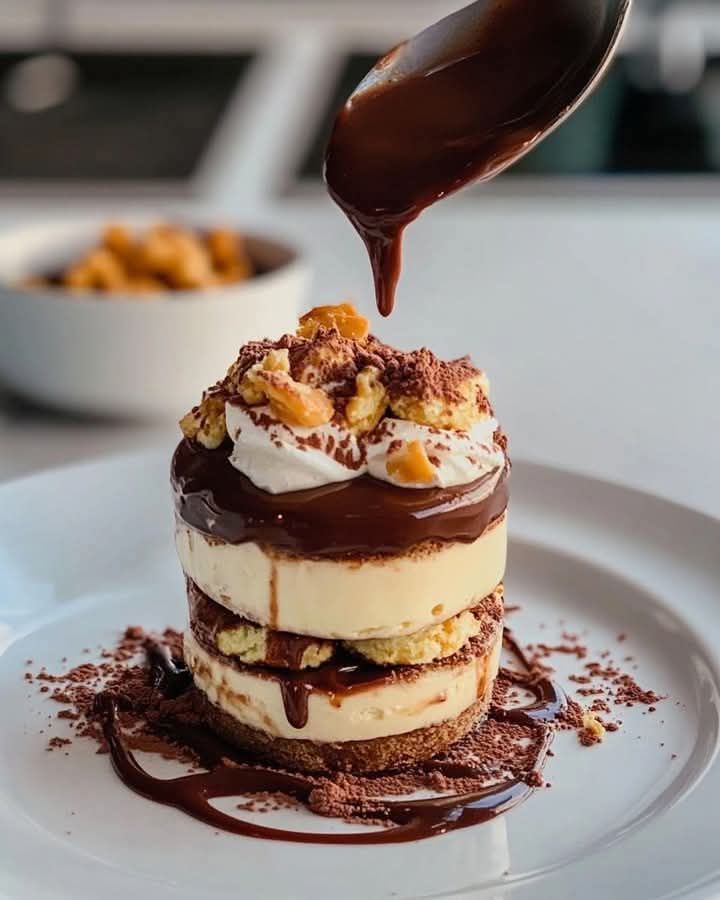 Nutella and mascarpone tiramisu ready in 5 minutes!