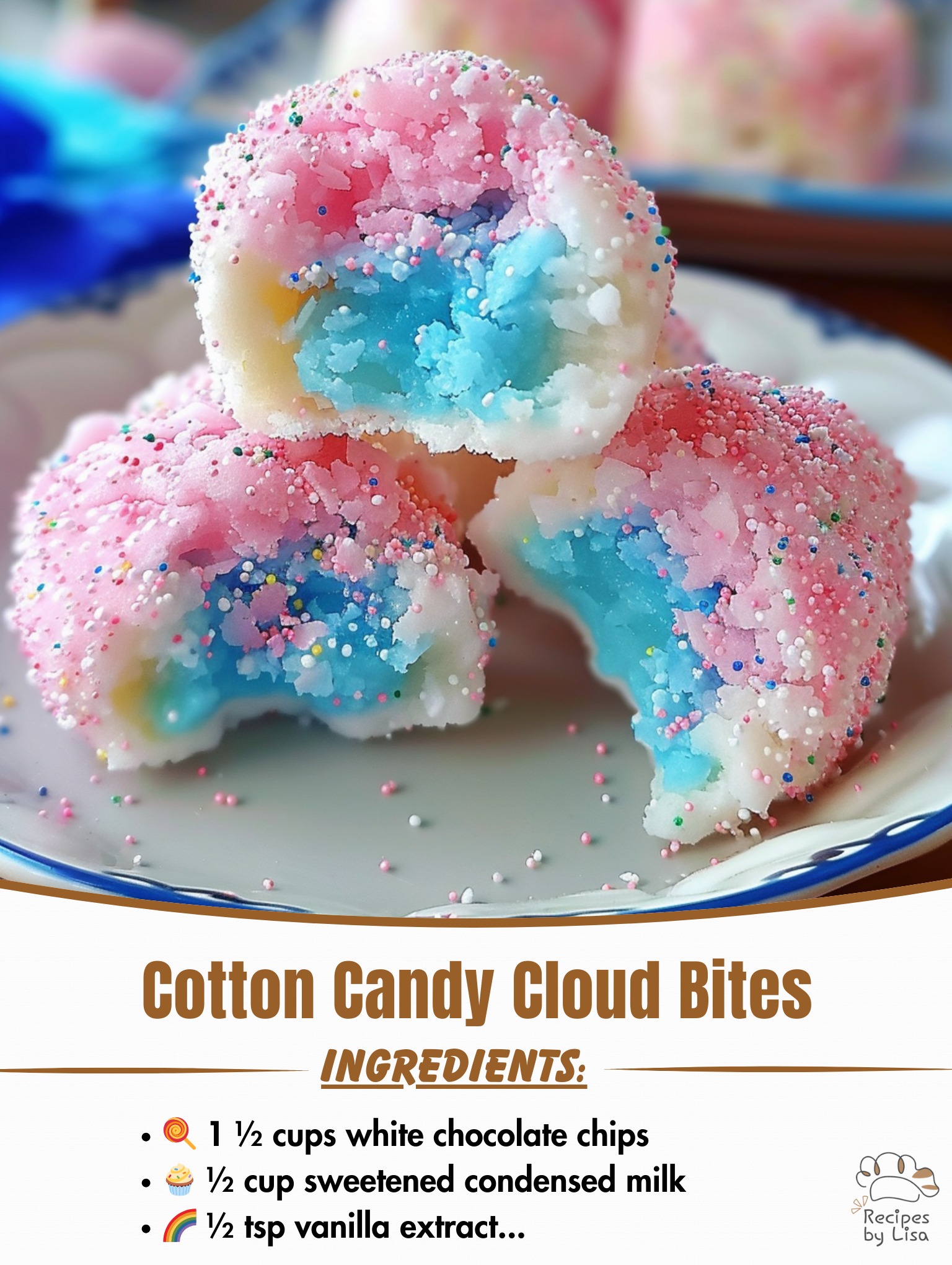 Cotton Candy Cloud Bites