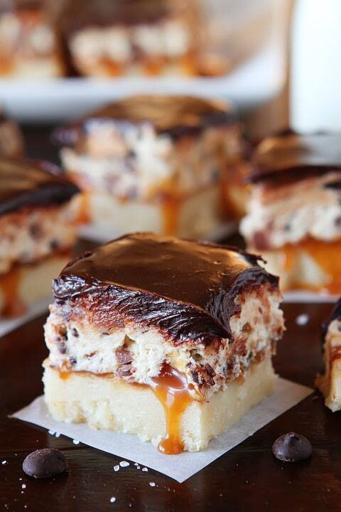 Cookie Dough Billionaire Bars