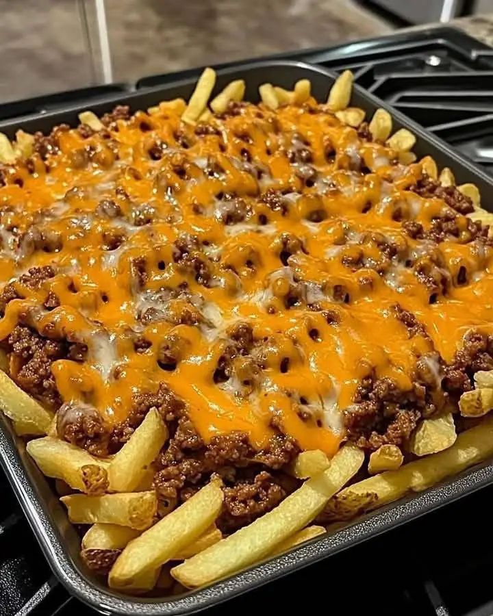 Cheesy Loaded Beef Fries