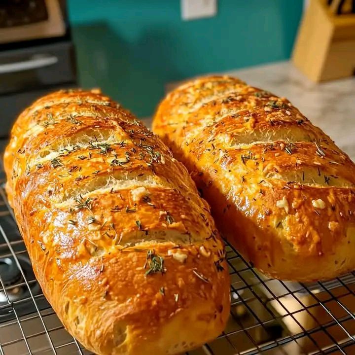 Herb and Cheese Bread Loaves