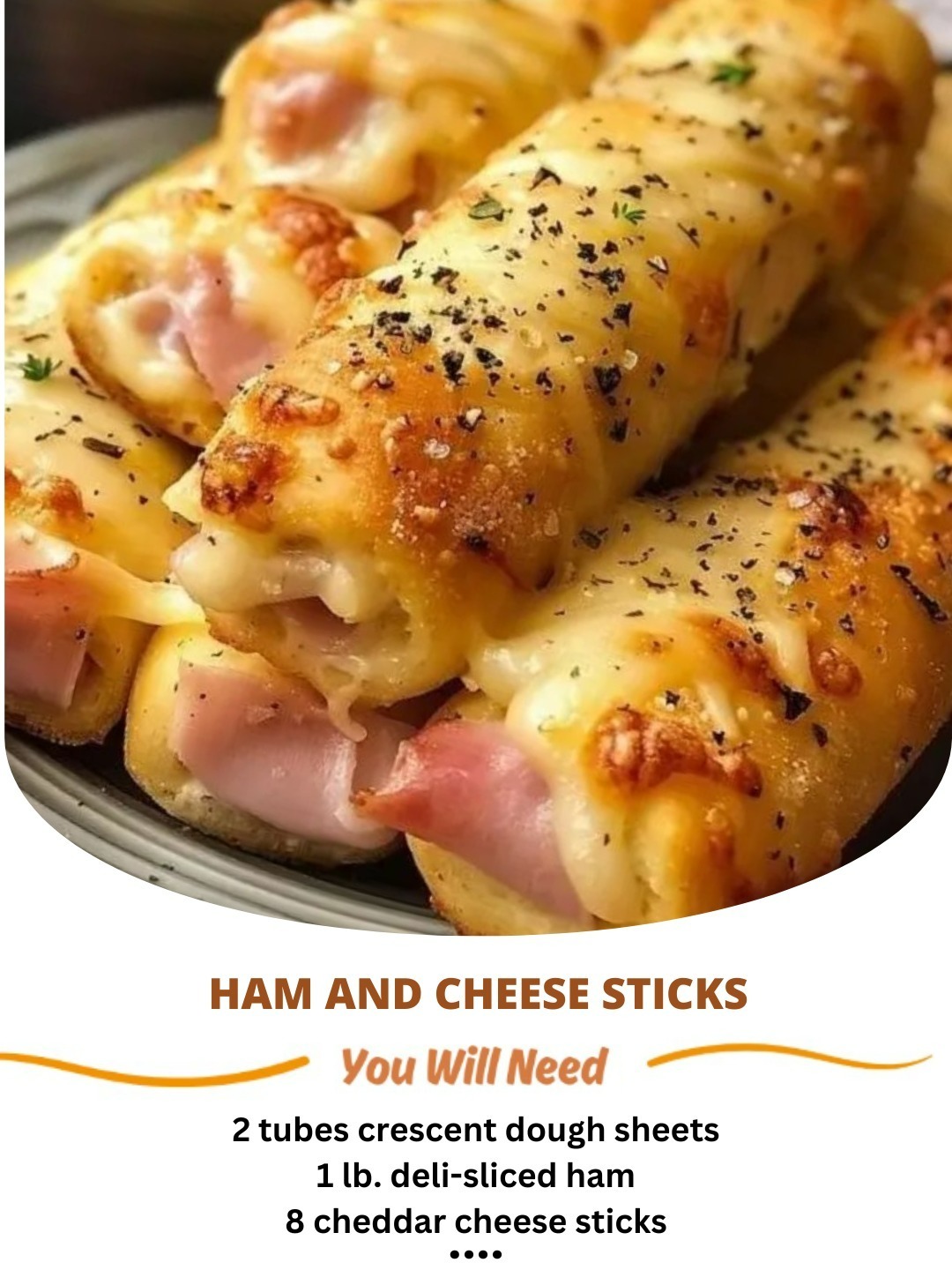 Ham and Cheese Sticks