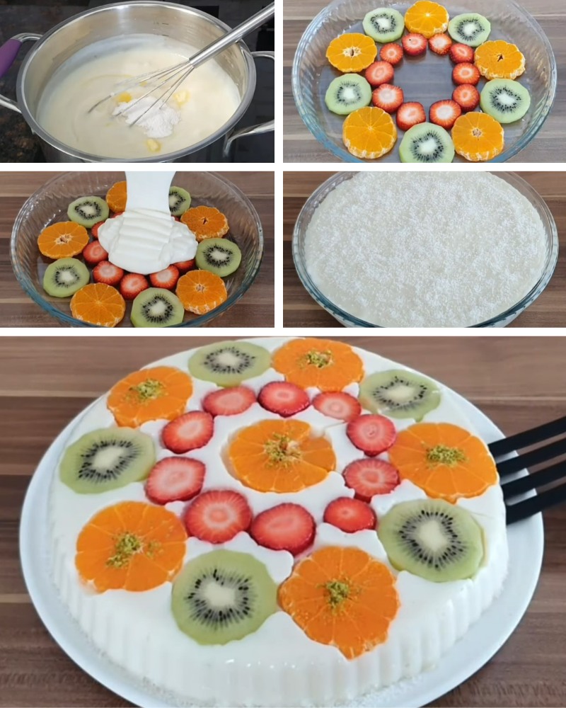 The Easiest Fruit Milk Dessert Recipe