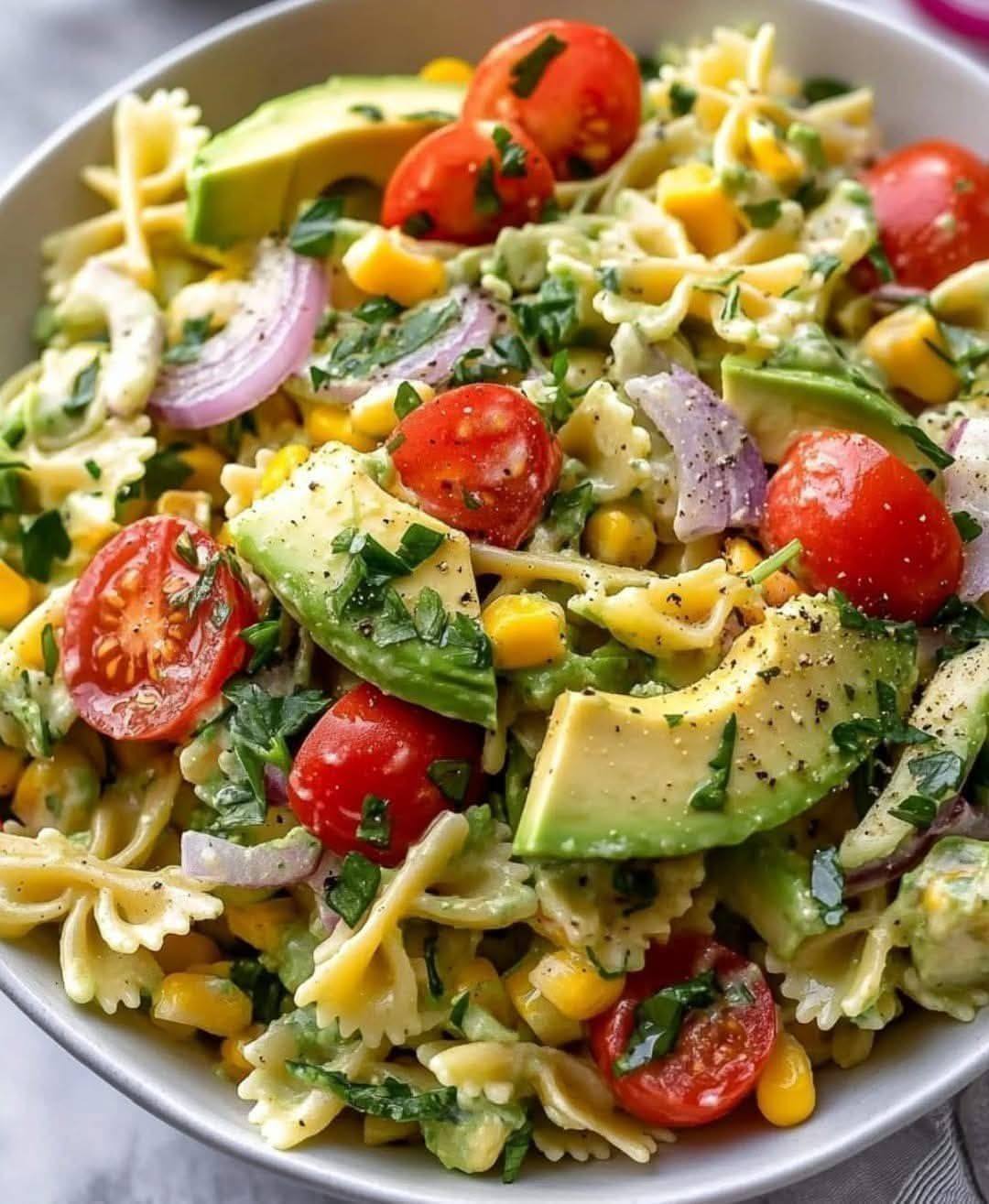 Avocado Pasta Salad Recipe