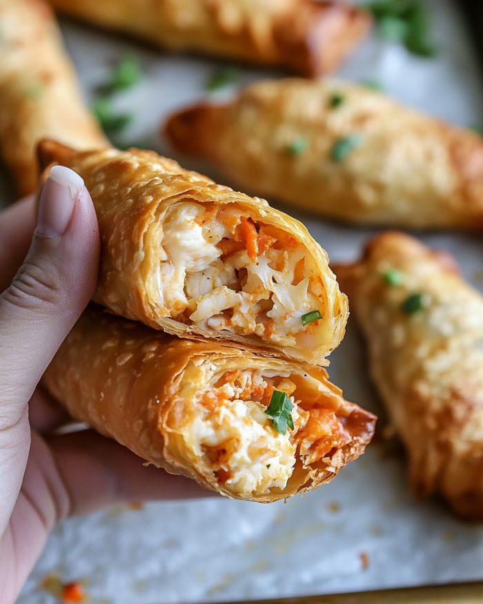 Baked Crab Rangoon Eggrolls