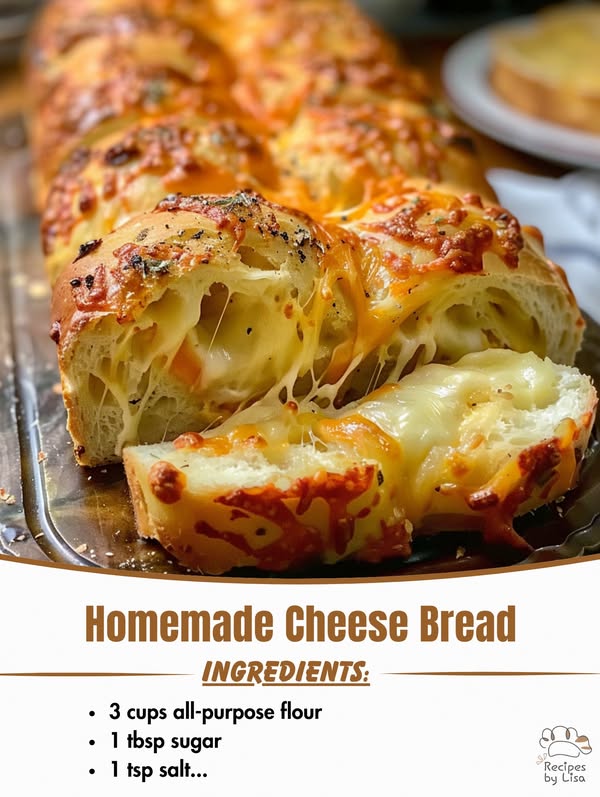 Irresistible Homemade Cheese Bread