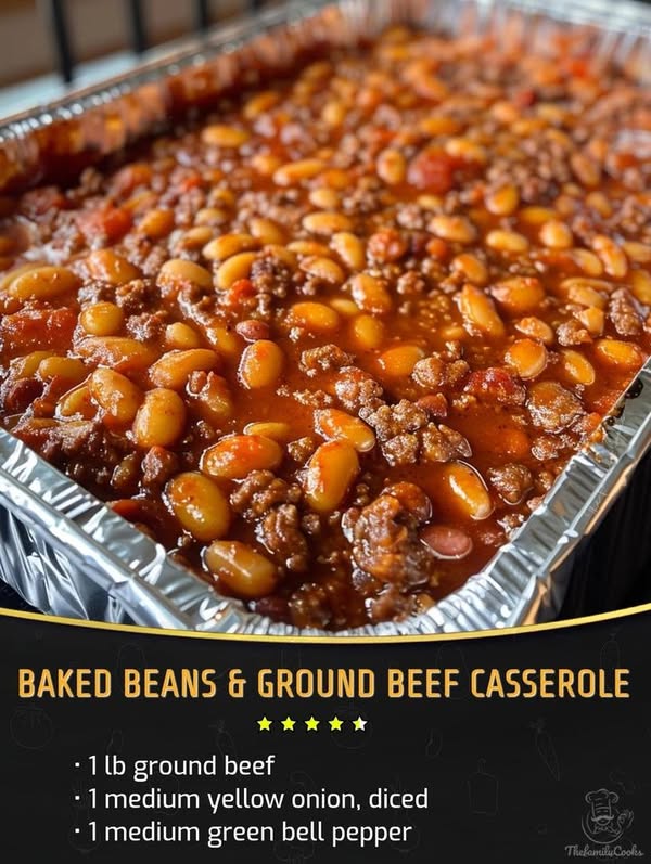 Baked Beans & Ground Beef Casserole