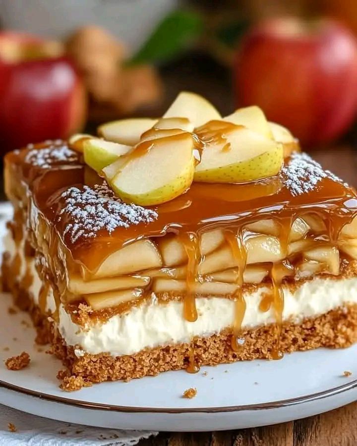 Caramel Apple Éclair Cake