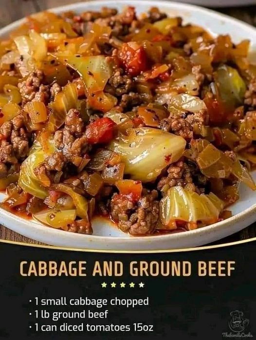 Cabbage and Ground BeefCabbage and Ground Beef