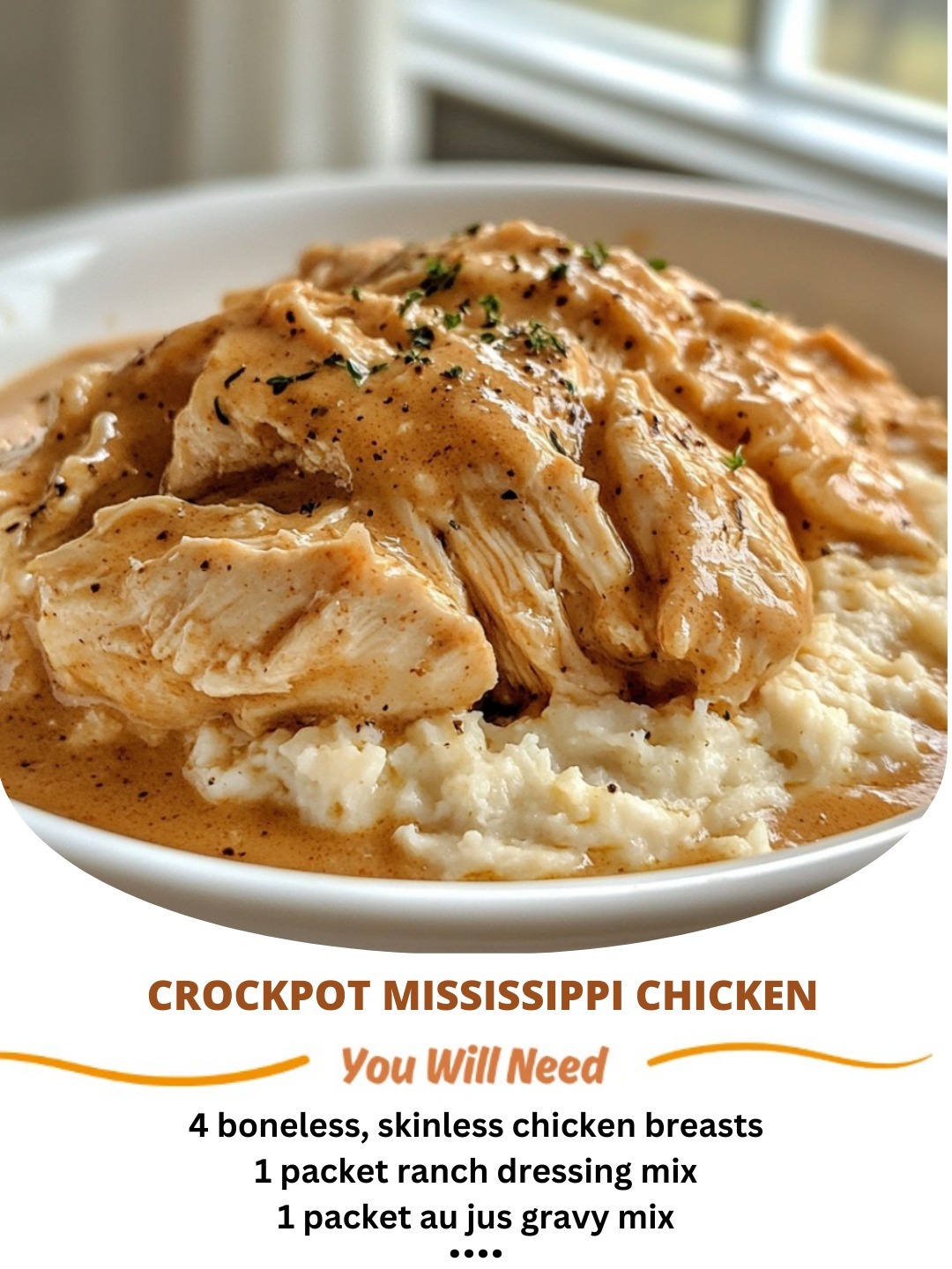 Crockpot Mississippi Chicken