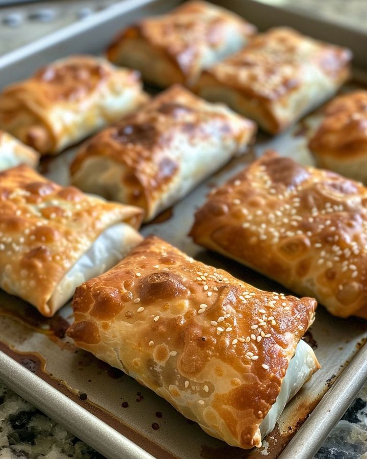 Sheet Pan Baked Egg Rolls