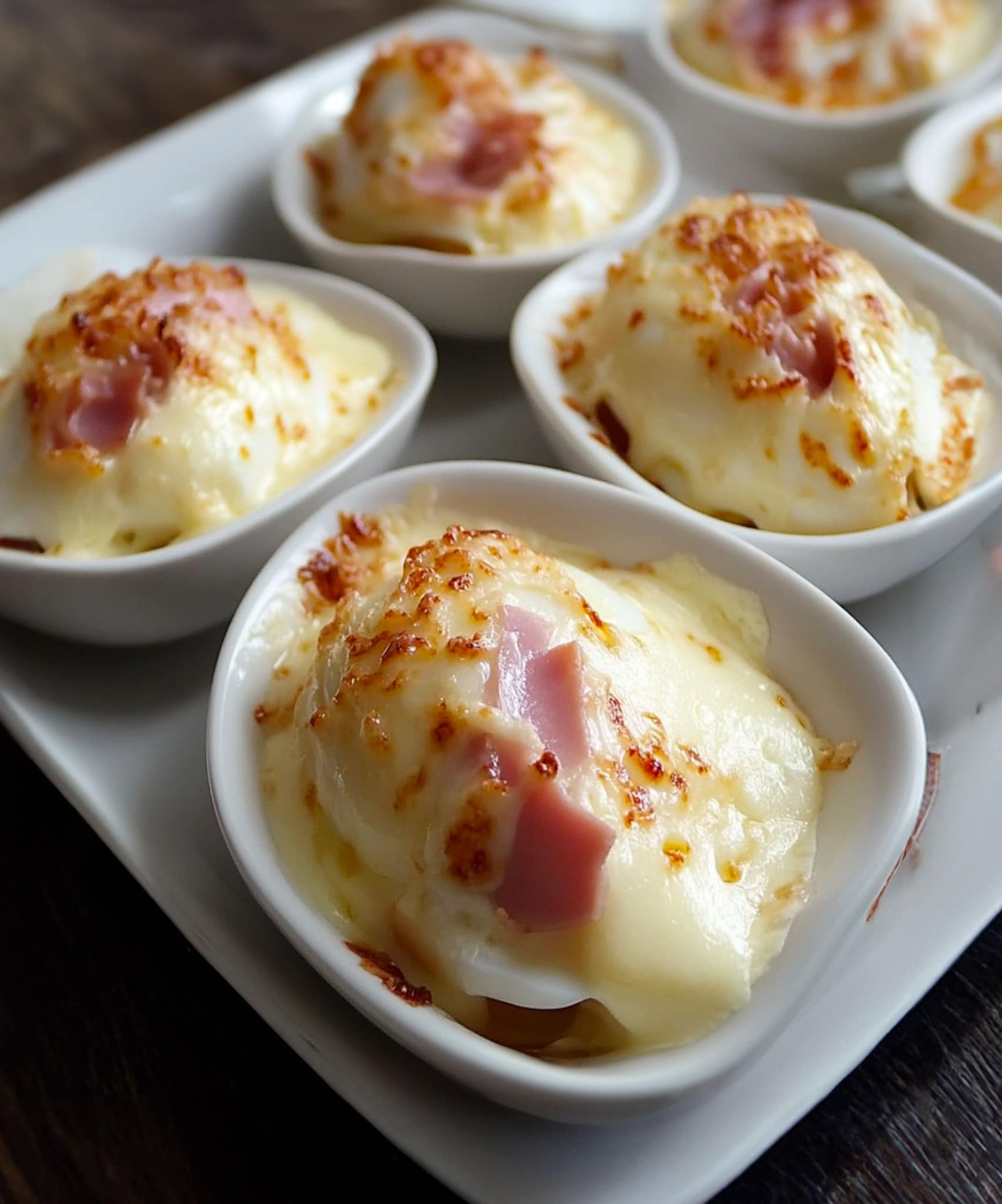 Hard Boiled Egg Gratin with Ham and Cheese Bechamel: A Comforting Classic