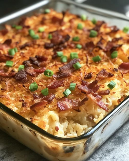 Loaded Hashbrown Breakfast Casserole