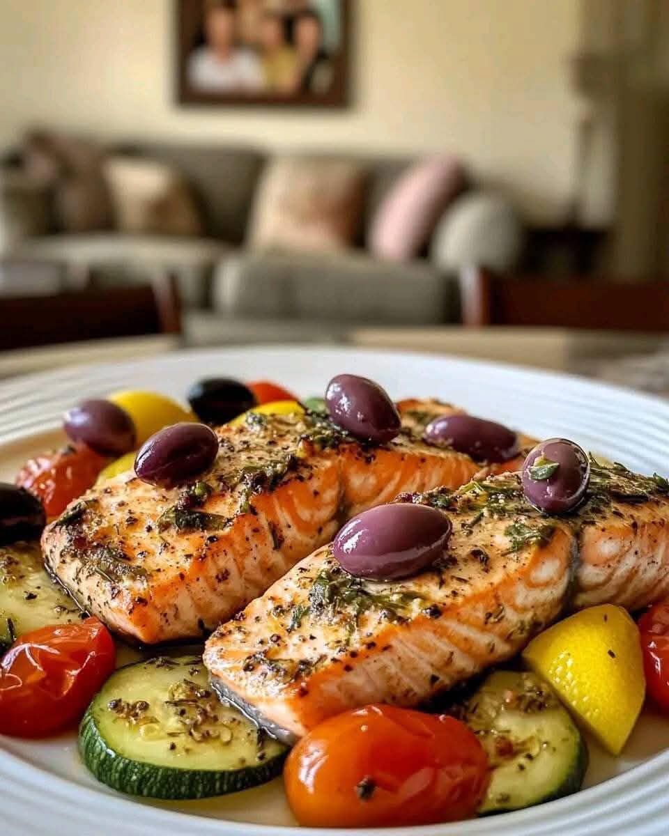 Mediterranean Salmon Baked in Parchment