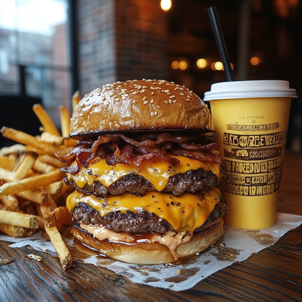 Ultimate Triple Bacon Cheeseburger