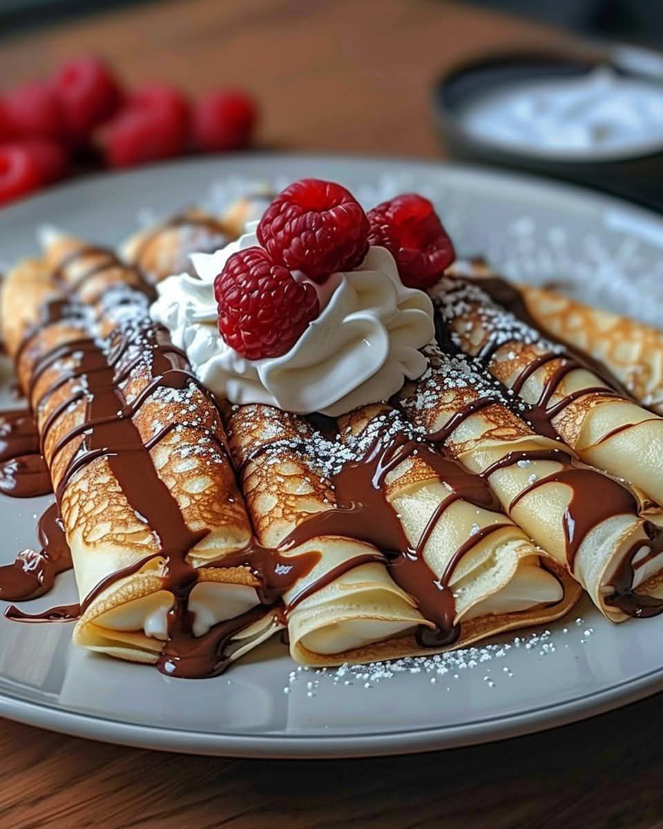 Nutella Cream-Filled Crepes