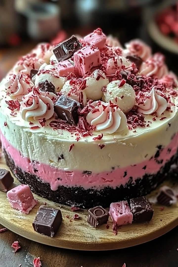 Peppermint Ice Cream Cake