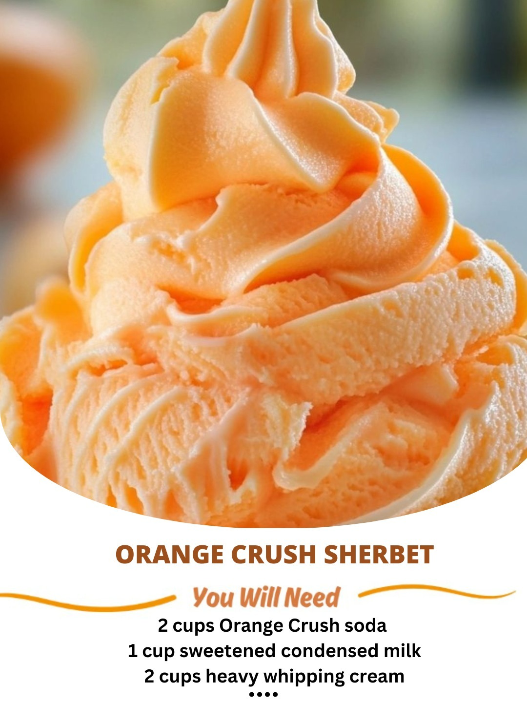 Orange Crush Sherbet