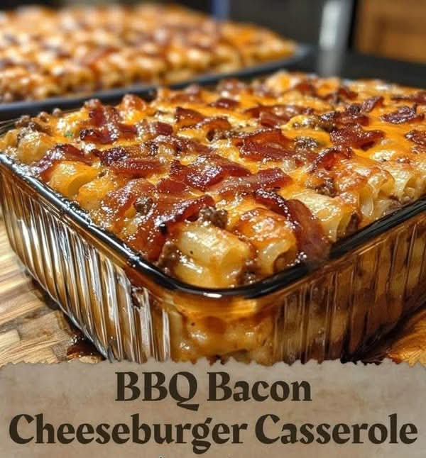 BBQ Bacon Cheeseburger Casserole