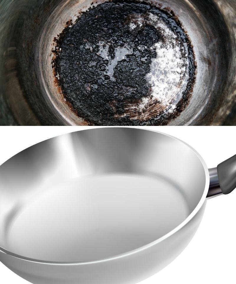 Don’t throw it in the trash: this way you can make a burnt pot look like new