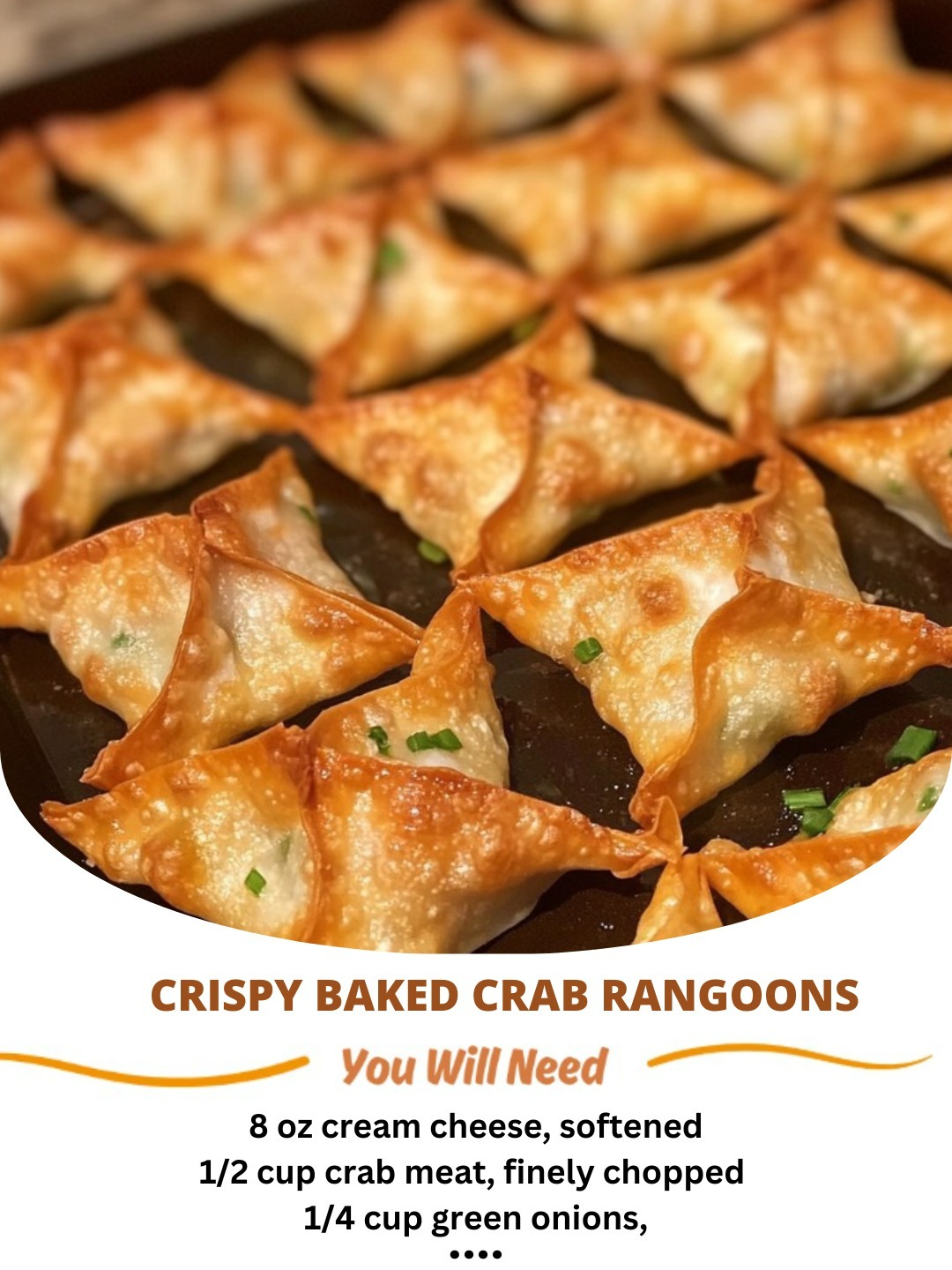 Crispy Baked Crab Rangoons