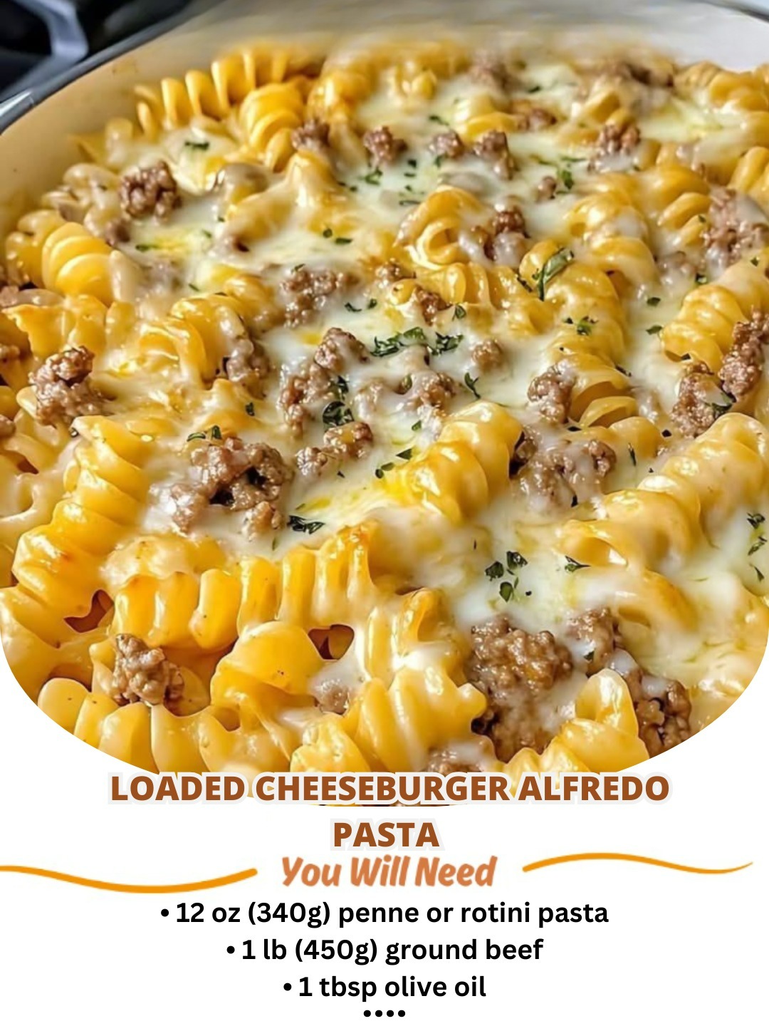 Loaded Cheeseburger Alfredo Pasta: A Comfort Food Dream