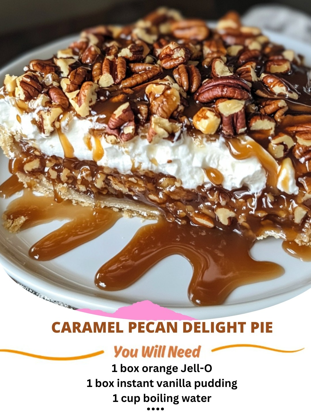 Caramel Pecan Delight Pie: A Sweet, Salty, and Decadent Dessert 🥧✨