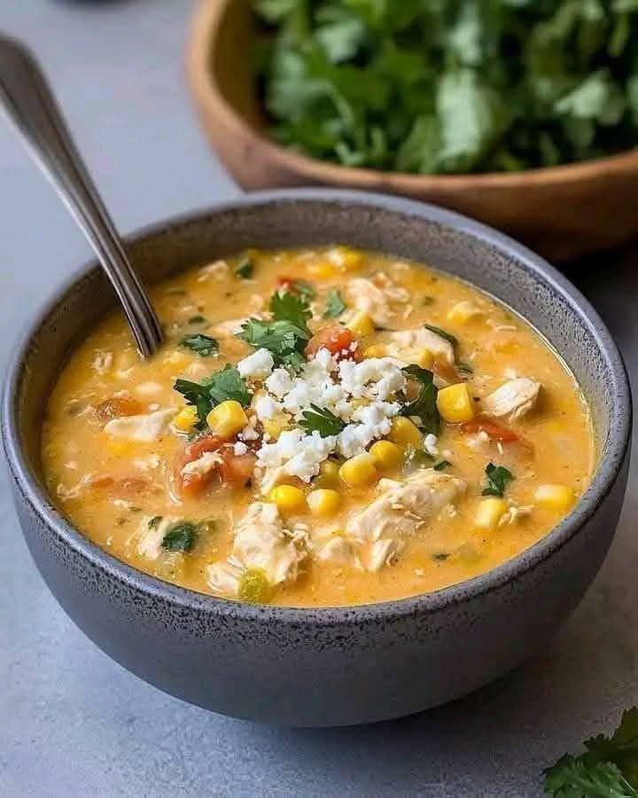 Mexican Corn Chicken Soup