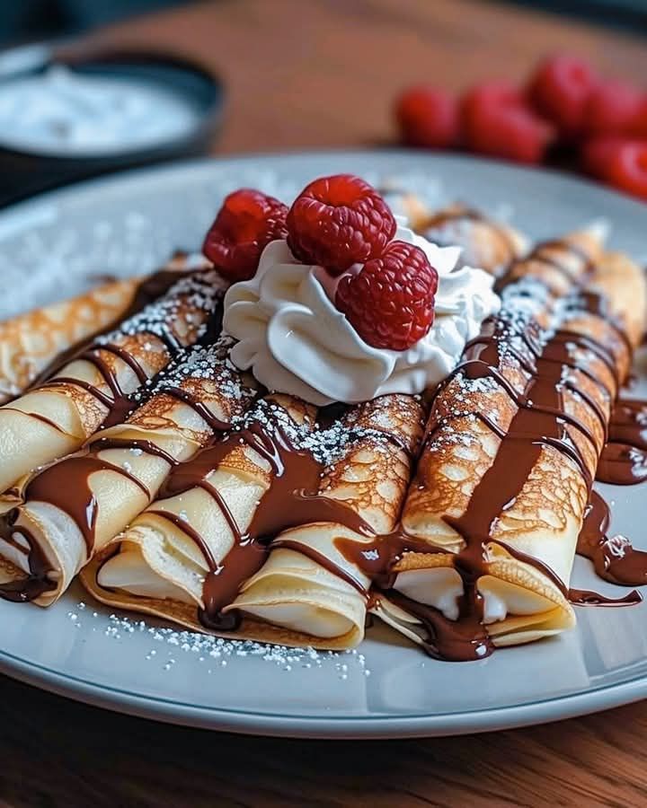 Nutella Cream-Filled Crepes