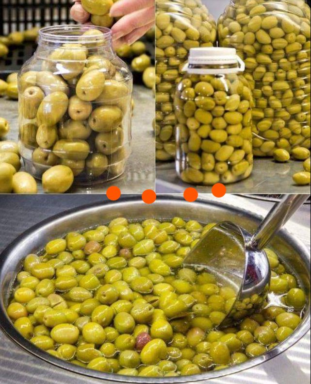 Olives, water, salt and garlic! With this method you always have your marinated olives at hand