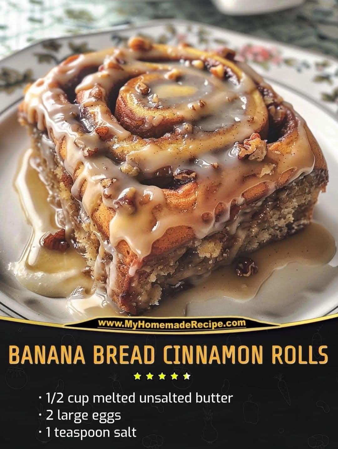 Banana Bread Cinnamon Rolls