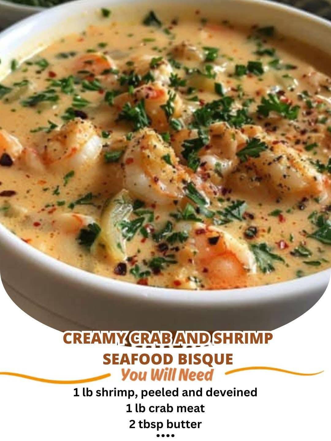 Here’s a seafood bisque recipe with lots of emojis for your Facebook blog: