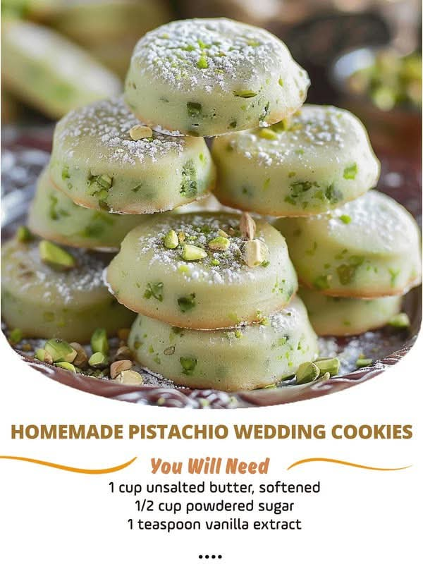 Homemade Pistachio Wedding Cookies: A Perfect Treat for Your Special Day