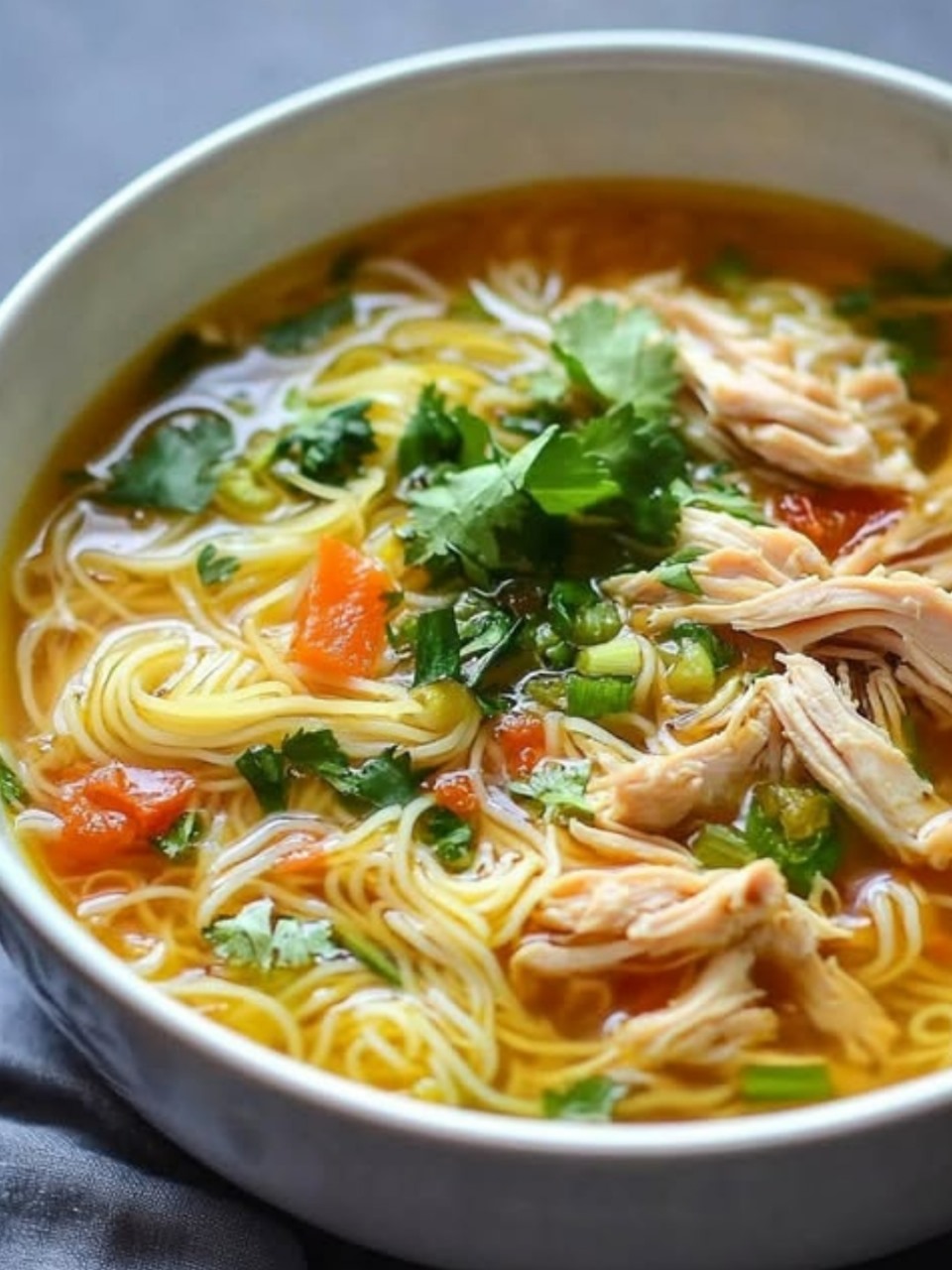 Cozy Chicken Vermicelli Soup Delight