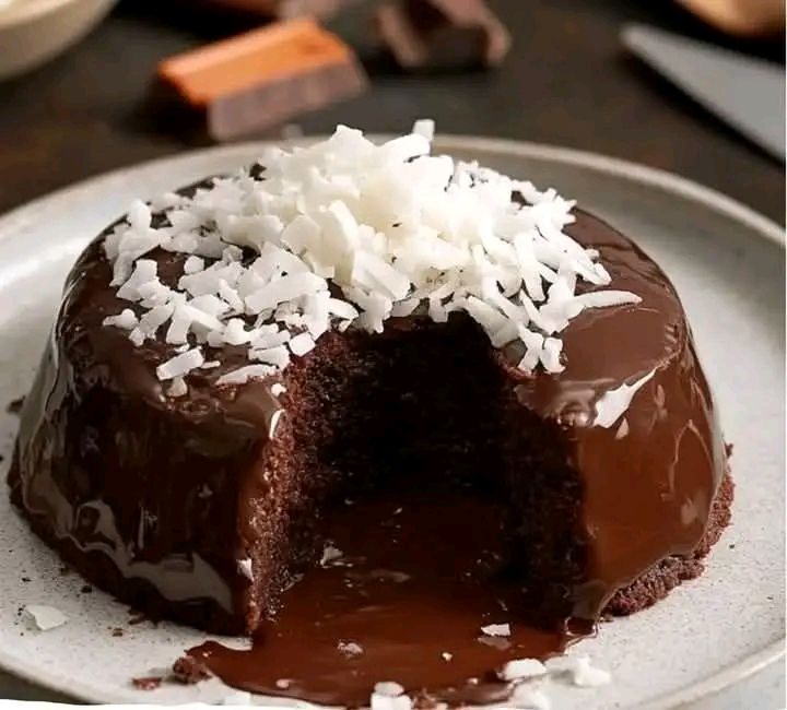 Chocolate and coconut fondant