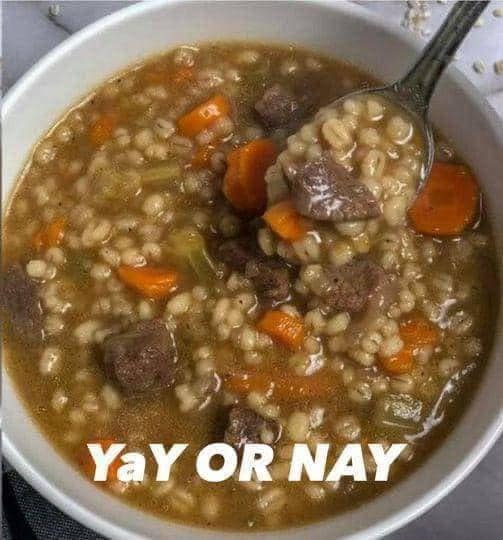 Beef & Barley Soup Crock Pot