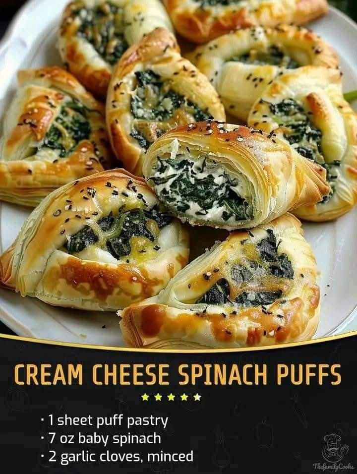 This cream cheese spinach puffs are the perfect party appetizer!