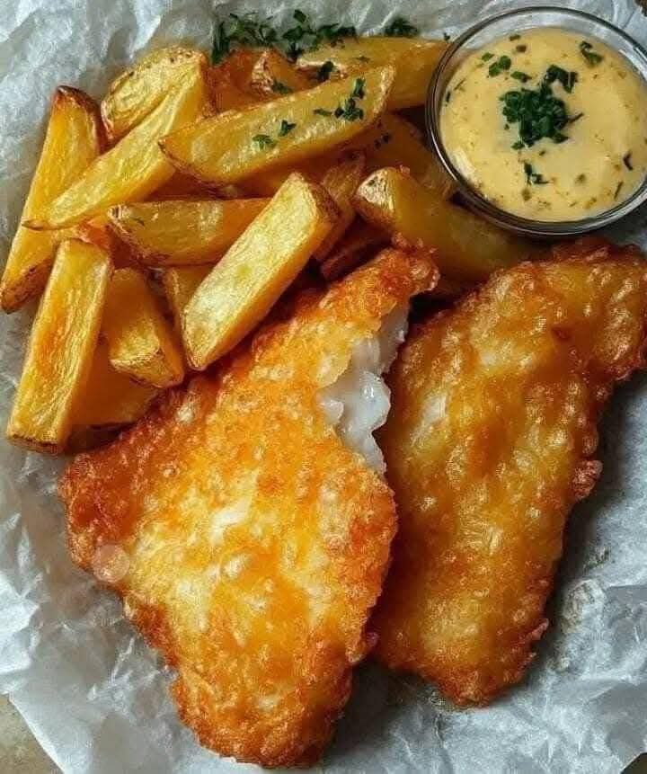 WOULD YOU EAT THIS CRISPY BRITISH FISH AND CHIPS