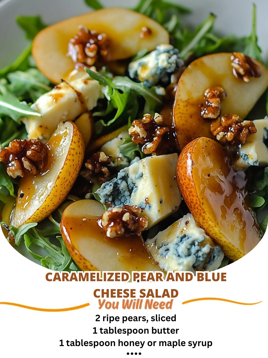 Caramelized Pear and Blue Cheese Salad: A Sweet, Savory Symphony